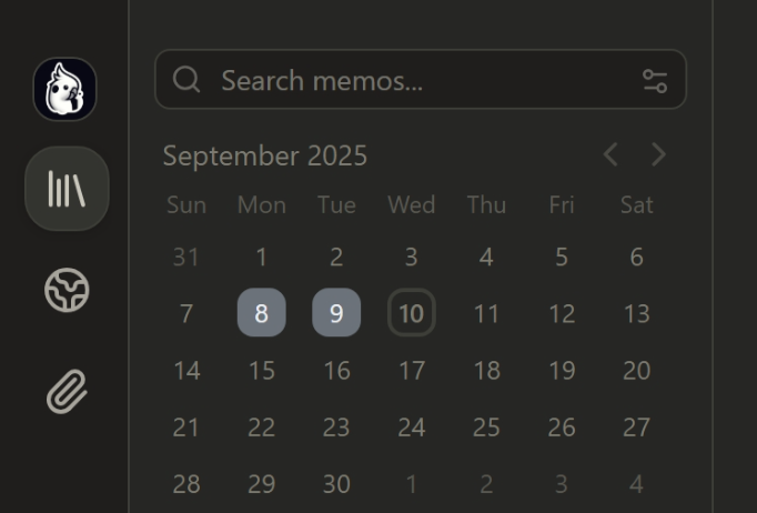 Memos notepad