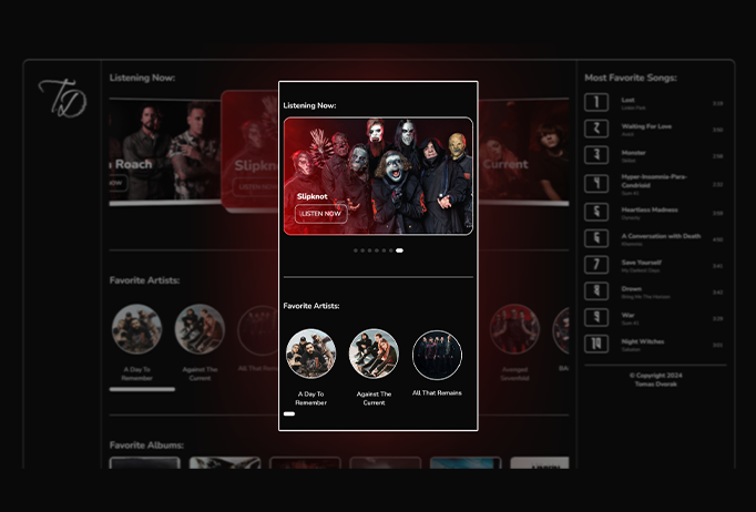 Personal music page